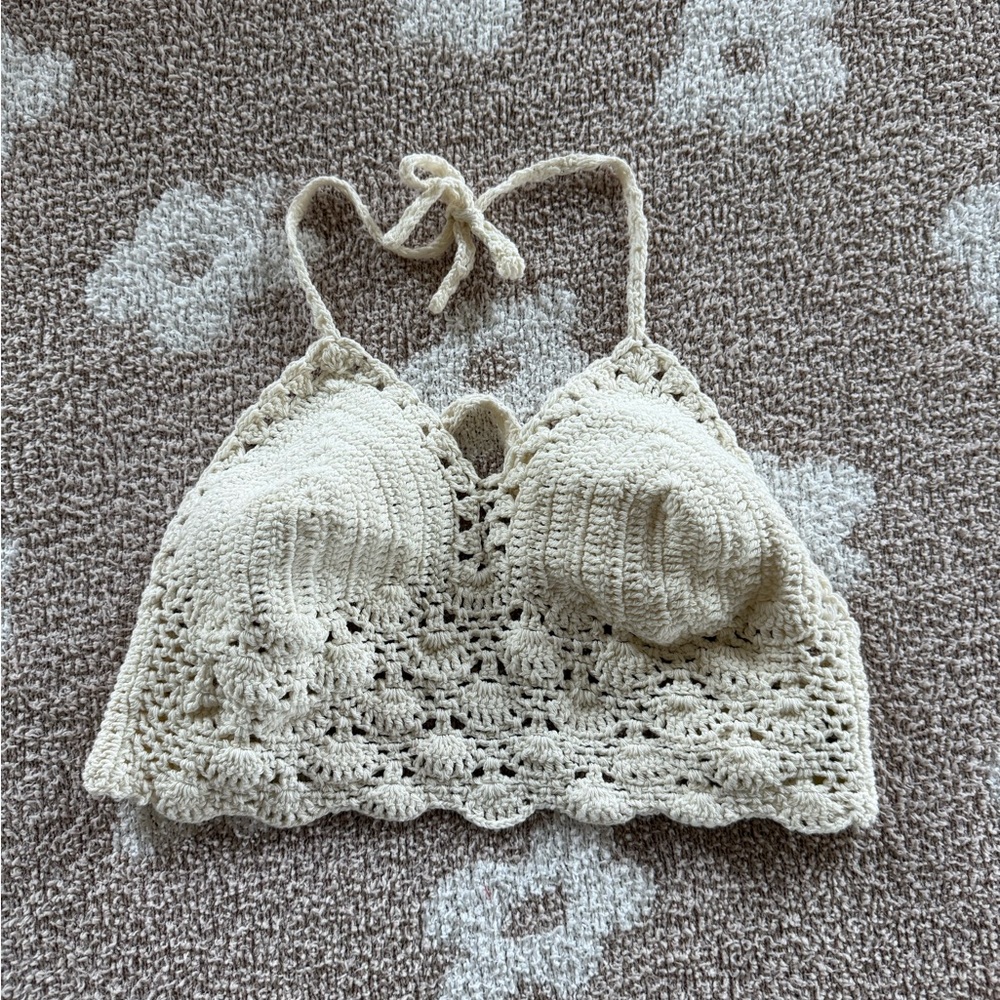 Lakhays Crochet Halter Top
